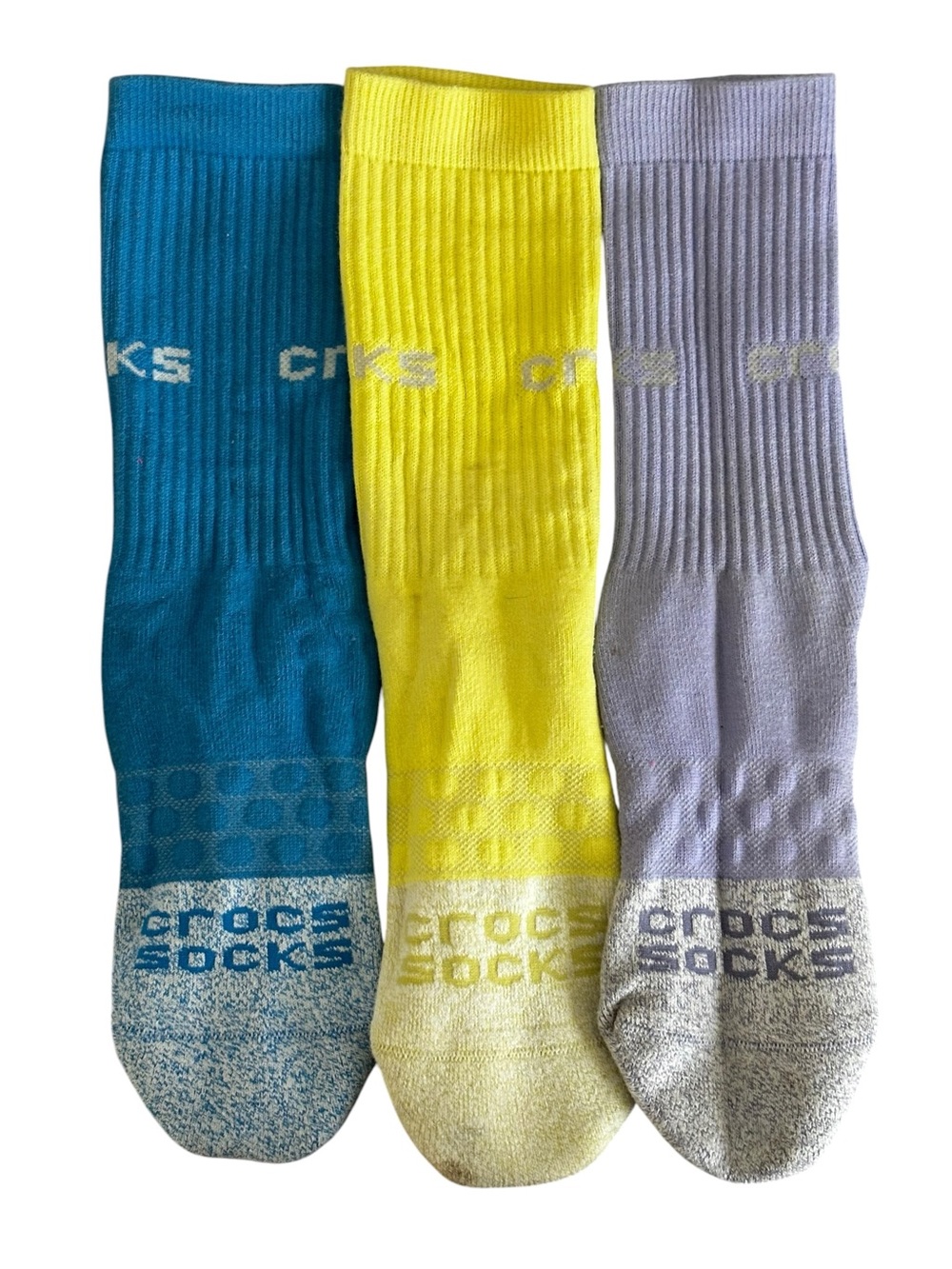 Crocs Socks Crew 3 Pairs SZ M